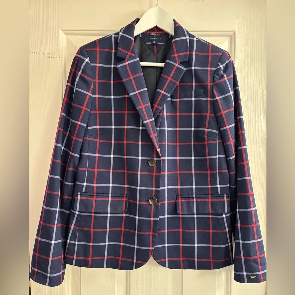 Tommy Hilfiger check blazer, size 8